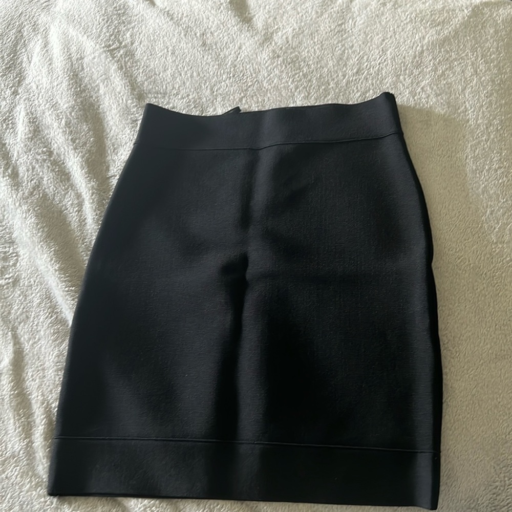 BCBG MaxAzria black mini skirt